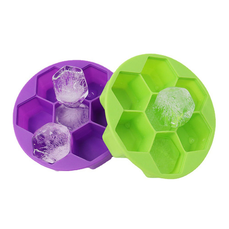 Ice Ball Cube Tray Molds Silicone With Cover