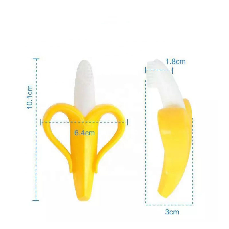 banana baby toothbrush teether toy for kids