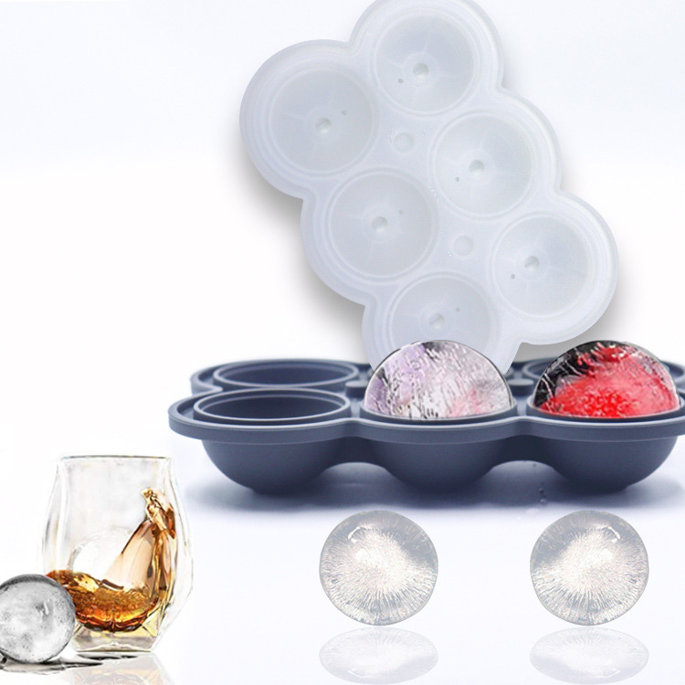 3D تصميم دائري علبة مكعبات الثلج مع صانع قمع سيليكون مخصص